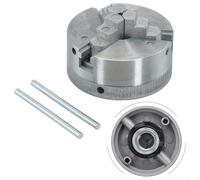 Mandrin de tour manuel à 3 mâchoires avec outils pour le travail du bois, mandrin à trois mâchoires en alliage de zinc modèle Z011 Design compact avec haute précision et dureté