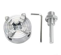 Mandrin de tour pour perceuse manuelle, trois mâchoires et quatre mâchoires avec filetage M12 x 1, outil de maintien de travail en alliage de zinc (C)