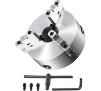 Mandrin de tour SucceBuy 10 pouces à 3 mors autocentrants, plage de serrage 6-250 mm (0,24-9,84 pouces) avec vis de fixation à clé en T pour imprimantes 3D, centres d'usinage, fraiseuses et perceuses