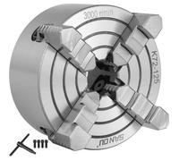 Mandrin de tour - VEVOR - K72-125 - 125mm - 4 Mors - Centrage automatique