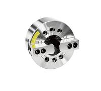 Mandrin hydraulique à deux mâchoires, solide, 56688 pouces, tour CNC 10, ensemble complet de fixations de haute précision(5 inch A4 flange plate)