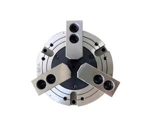 Mandrin pneumatique à trois mâchoires moyennement solide, 160/200/250, tout en acier, tour CNC de 6 et 8 pouces, trou semi-traversant(6 inch 3Q-06 semi through hole 38)