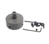 Mandrin rond pour mini tour de travail du bois, construction en métal, forte adhérence pour longues bandes, tournage des perles de 8 mm, 10 mm de diamètre, gris, usage professionnel (8 mm)