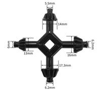 Mandrin universel multifonction 4 en 1, perceuse à clé, support de perçage liquet, anneau de douil