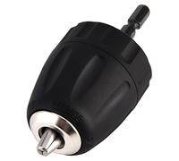 Mandrin Visseuse, 0.8-10mm 3/8"-24UNF Mandrin Porte Foret sans vec Porte Douille Hexagonale 1/4" Accessoires pour Perceuse