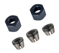 Mandrins à pince conçus pour le travail du bois précis sur les routeurs et les machines de gravure, minimisant les erreurs dans les tâches de sculpture, mandrins à écrou à changement rapide