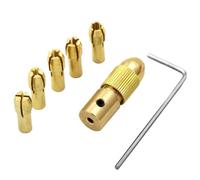 Mandrins De Perçage À Pince En Laiton, 7 Pièces/ensemble, 2,35/3,17/4,05/5,05 Mm, For Arbre De Moteur Électrique, Outil De Perçage, Adaptateur De Mandrin(3.17mm)