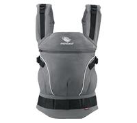manduca First Baby Carrier - Porte-bébé réglable et polyvalent (3,5-20 kg) - Porte-bébé avant, arrière et aux hanches-Gris foncé
