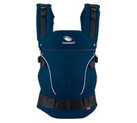 Manduca FIRST > Navy < Porte-bébé ergonomique & physiologique, Rallonge dorsale & Réducteur de siège, coton bio, pour bébés & enfants (3,5-20kg) (bleu/marine)
