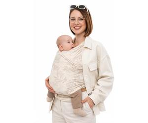 manduca Sling écharpe de portage - Porte-bébé élastique pour les nouveau-nés de la naissance à 15 kg - Botanic Vanilla