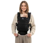manduca XT Baby Carrier - Porte Bebe - Siège ajustable, s'étend du nouveau-né au tout-petit - Porte bébé avec 3 options de portage, Monochrome Obsidian
