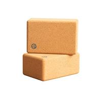 Manduka Cork Yoga Block 2-Pack, Resilient Material, Portable Fit & Easy to Grip, Comfortable Contoured Edges