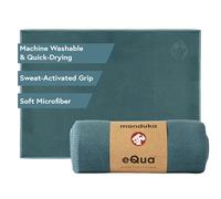 Manduka eQua, Serviette de Yoga en Microfibre à séchage Rapide, légère, Accessoire de Yoga Facile pour Les Voyages.