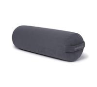 Manduka Traversin rond de yoga - Housse eQua ferme, amovible, poignée de transport facile - Gris tonnerre 68,6 x 22,9 x 22,9 cm