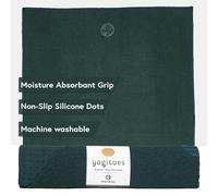 Manduka Yogitoes Serviette de Tapis de Yoga, légère, Microfibre à séchage Rapide, Technologie antidérapante, pour Hot Yoga, Vinyasa et Power Yoga, 180 x 61 cm, Vert foncé (Deep Sea)