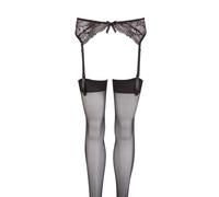 Mandy Mystery Porte Jarretelles Dentelle en Noir Taille M/L