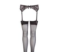 Mandy Mystery Porte Jarretelles Dentelle en Noir Taille S/M - Lot de 2