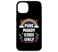 Mandy Vibes Only Cute Retro Girls Mandy Name Coque pour iPhone 13
