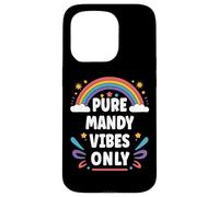 Mandy Vibes Only Cute Retro Girls Mandy Name Coque pour iPhone 15 Pro