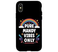 Mandy Vibes Only Cute Retro Girls Mandy Name Coque pour iPhone X/XS