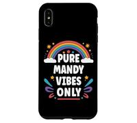 Mandy Vibes Only Cute Retro Girls Mandy Name Coque pour iPhone XS Max