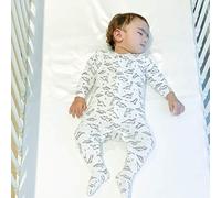 Mane by Tim & Tam Drap-housse en satin et coton biologique pour lit bébé Aide à protéger les cheveux et la peau délicats Blanc 120 x 60 cm