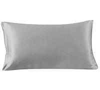 Mane by TIM & TAM Taie d'oreiller en satin pour tout-petits Aide à protéger les cheveux et la peau délicats contre les cheveux secs et l'eczéma Taille : 60 x 40 cm (gris)