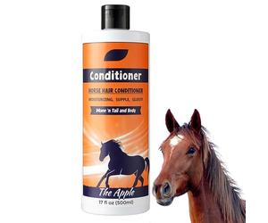 Mane et shampooing à cheval, shampooing Mane,Shampoing de manèse et de dédale de manèse naturelle de 500 ml - Nettoyant en manteau, fournitures de toilettage à cheval, ajouter de la brillance, démêler