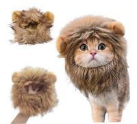 Mane Lions pour Les ajustements Cat Taille 12.6-15 Soft Confortable Cat Lions Mane, Costume Mignon Lavable pour Halloween, Anniversaire, Cosplay, fête du Festival.