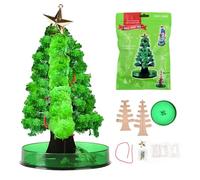 MaNeaz 1 PCS Mini de Noël Magique en Papier Magic Tree Jouet de décoration Cadeau de Noël Kits scientifiques et Guide d'apprentissage des Jouets（Sapin de Noël）