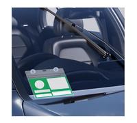 MaNeaz 10.5 * 15cm support carte handicapé pare brise porte carte pare brise Avec ventouse Pare Brise, Support Ticket, Porte Carte Voiture Pochette, Vignette, Support Macaron