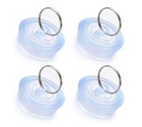 MaNeaz 4 Pièces Transparent Bouchon Evier Cuisine Bouchon Baignoire Universel Bouchon Lavabo Bonde Evier Cuisine Bouchon Evier Cuisine Universel Avec Anneau En Fer, Convient Aux Trous De 42-44Mm