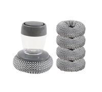 MaNeaz 6 Pièces Vaisselle Brosses De Nettoyage Brosses De Cuisine Brosse À Vaisselle Avec Distributeur De Détergent Pour Nettoyer Les Casseroles Et Les Poêles