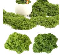 MaNeaz 60G Mousse Artificielle Decoration Fausse Mousse Mousse Artificielle Decoration Verte Pour La Fabrication De Modèles D'Aquarium Décoratifs(Vert Foncé 30G + Vert Clair 30G)