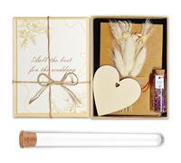 MaNeaz Cadeaux de mariage Cadeaux de Jeunes Mariés Comprend Fleurs éternelles, boîtes, éprouvettes, cartes de vœux, boîtes à clés