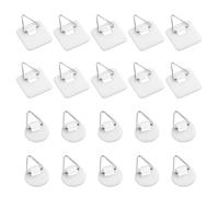 MaNeaz Lot De 20 Pièces Crochet Accroche Cadre Sans Percer Accroche Murale Sans Percer Crochet Tableau Crochet Adhesif Mural Accroche Tableau Mural Sans Percer Pour Accrocher Des Photos, Des Peintures