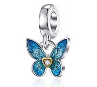 MaNeaz Papillon Bohème Charms Bracelet Femme Charms Pour Bracelet Pandora Collier Femme Charme Perles Jumelles Pour Femmes Bracelet Collier Cadeau Saint Valentin Cadeaux Appropriés Pour Les Filles