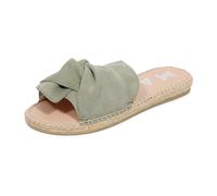 Manebí - Suede Knot Slippers Hamptons-Sage - Femme - Chaussures - Vert - Taille: 37 EU