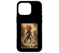 Maned Wolf Samurai Warrior Japanese Vintage Graphic Ukiyo-e Coque pour iPhone 16 Pro