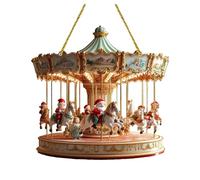 Manège du Père Decoration Noel Interieur,Nouvellement Mis à Jour Cadeau Noel Pendentif, Idéal pour Accrocher Au Sapin De Noël, Moule Mini cakeAu Mur, à La Cheminée (#B)
