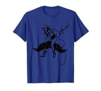 Manèges à Moustache gratuits Amusants T-Shirt, Homme, Bleu Royal, 3XL