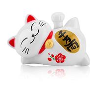 maneki neko,Chat Porte Bonheur Chinois, Chat Maneki Neko, Chat Porte Bonheur Chinois, Lucky Cat, Maneki Neko Solar Alimenté Winke Chat, Maneki Neko Solar Alimenté Chat Chanceux avec Bras Mobile