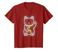 Maneki Neko Lucky Cat Signalisation lumineuse T-Shirt