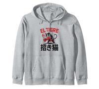 Maneki Neko, manga, streetwear, imprimé et graphique, tigre Sweat à Capuche