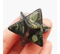 Manekieko Naturel Kambaba Jasper Merkaba Cristal Protecteur Méditation Sacrée Énergie Guérison Chakra,1 Pouce Hexagonal Cristal Et Pierre De Guérison