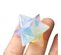 Manekieko Opalit Merkaba Kristallschutz Heilige Meditationsenergie Heilendes Chakra, 1 Zoll Sechseckige Sternkristalle Und Heilstein