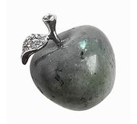 Manekieko Pierre De Lune Naturelle Apple Crystal & Healing Stone Zhen Collection,3Cm Healing Crystal Figures Sculptures Home Ornements Décorations De Mariage
