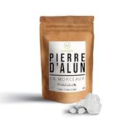 Manelya, pierre d’alun en morceau d’origine 100% minérale, excellente pour réguler la transpiration, c solution alternative au déodorant classique, fraîcheur et douceur garantie, vendu par 200g