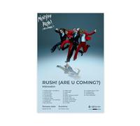 Måneskin Affiche d'art Maneskin Album de musique Rush are U COMING Couverture Liste de pistes pour les fans du groupe de rock Cadeau Décoration de chambre Poster sur toile Décoration murale pour salon