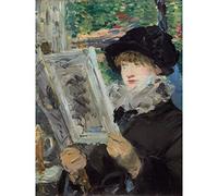 Manet Femme lisant un livre impressionniste Peinture Extra Large Art Print Mural Poster Premium XL